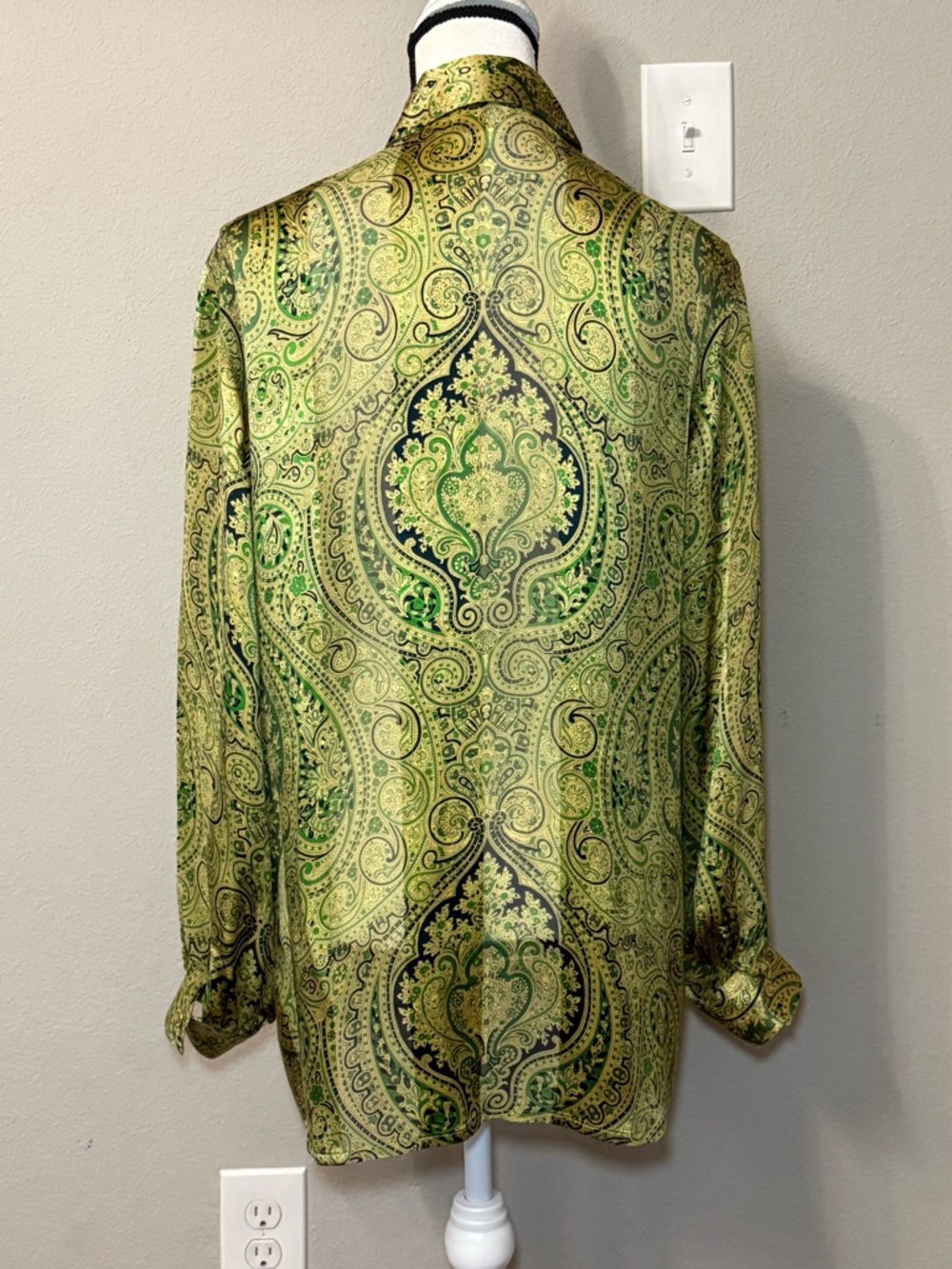 Escada By Margaretha Ley Vintage silk blouse Size 38 - Picture 3 of 15